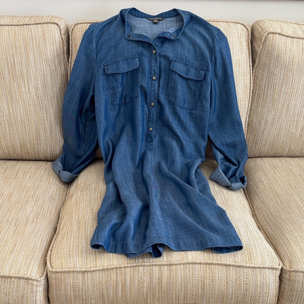 Tommy Bahama Blue Long Sleeve Dress - Picture 6 of 7